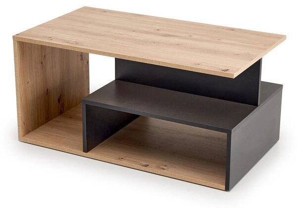 Masuta cafea IVA, stejar artisan/negru, PAL laminat, 90x51x43 cm