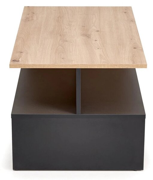 Masuta cafea IVA, stejar artisan/negru, PAL laminat, 90x51x43 cm