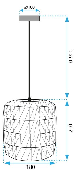 Lampă suspendată APP1252-1CP