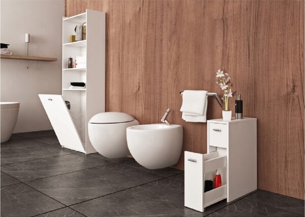 Dulap de baie alb NATALI TYP 8, 2 sertare, 20x45x61 cm