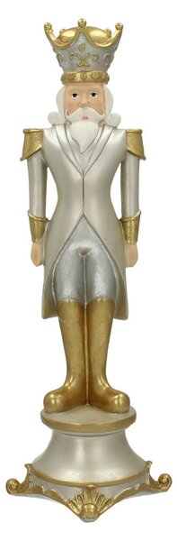 Spărgător de nuci figurină 42cm argint