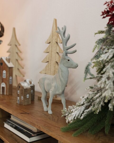 Decorațiune Reindeer 30x9x40 gri