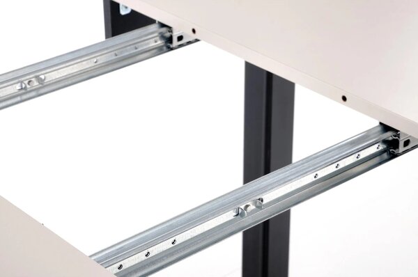 Masa extensibila RINGO, casmir/negru, PAL furniruit, 102/142x102x76 cm