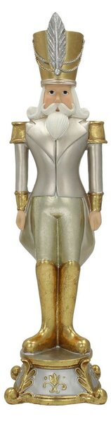 Spărgător de nuci figurină 42cm argint auriu