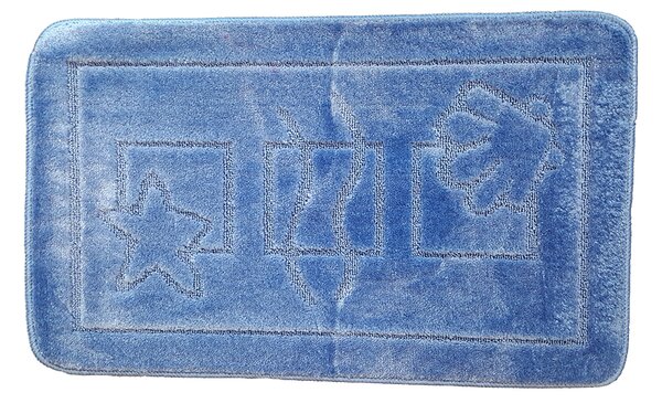 Set 2 Covorase Baie Maritime Albastru, 50x80 cm, 40x50 cm