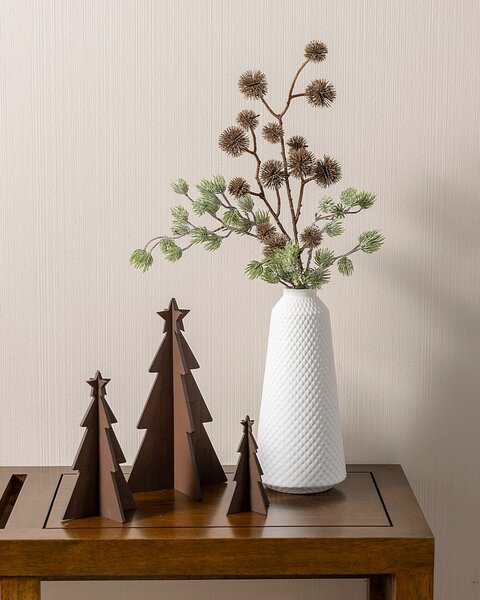 Arbori rustici decorare 3 buc maro