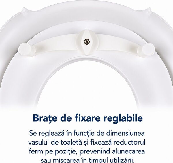 Reductor WC copii Kidizi Nubi – sezut moale din PVC, manere laterale si fixare reglabila