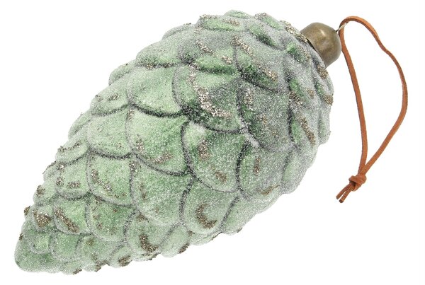 Glob Frosted Pinecone 18 cm