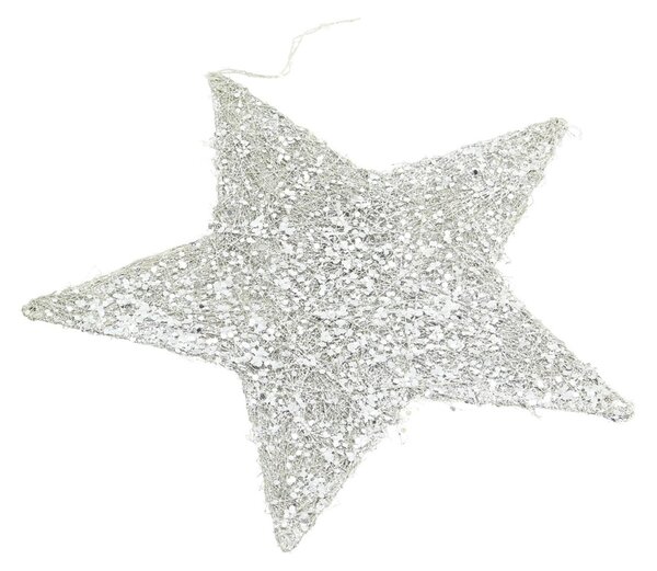 Decorațiuni de Crăciun Star Silver 25 cm