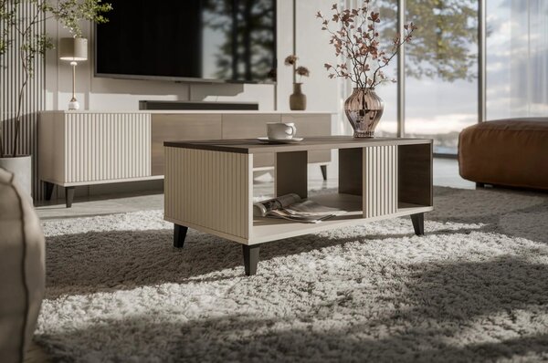 Masuta cafea RANDOM 2 LAW-1, nuc/casmir, PAL, 92x50x40 cm