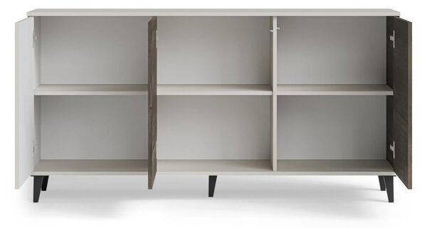 Comoda RANDOM 2 KM-1, casmir/nuc, PAL furniruit, 160x40x82 cm