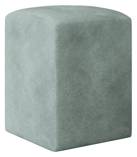 Taburet haaus Talin, Turcoaz, Stofa, L 35 x l 35 x H 45 cm