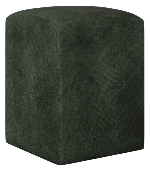Taburet haaus Talin, Verde Inchis, Stofa, L 35 x l 35 x H 45 cm