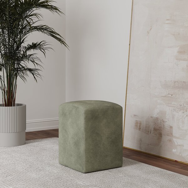 Taburet haaus Talin, Kaki, Stofa, L 35 x l 35 x H 45 cm