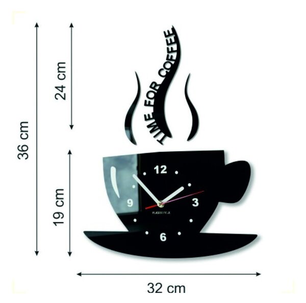 Ceas de perete cu cafea | COFFE