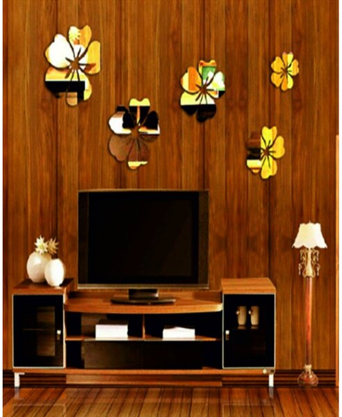 Wall sticker floare - oglindă