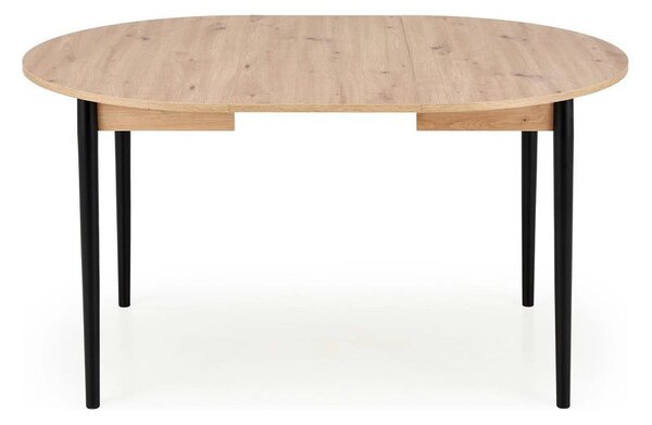 Masa extensibila PIVOT, stejar artisan/negru, PAL laminat/lemn, 102/14
