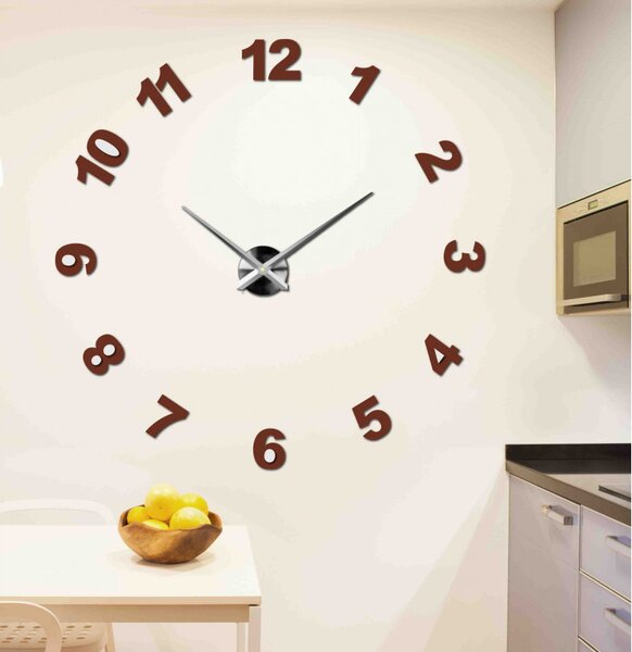 Ceas de perete modern, adeziv - TRINITY
