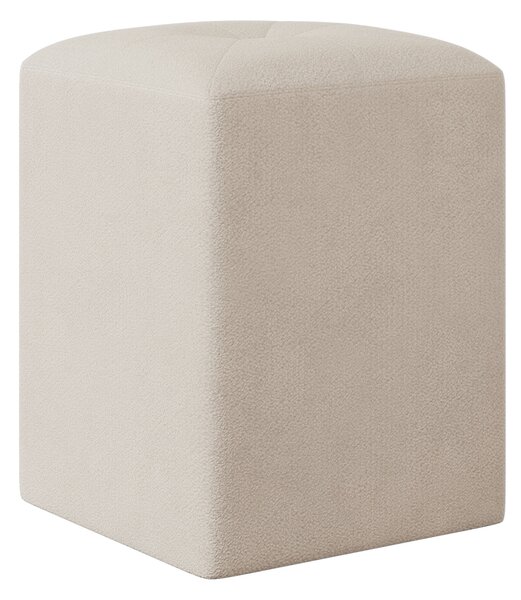 Taburet haaus Talin, Crem, Stofa, L 35 x l 35 x H 45 cm