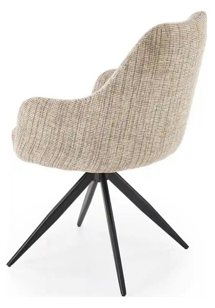 Scaun K564, bej/negru, stofa clasica/otel, 60x63x87 cm