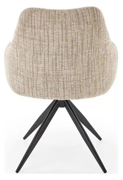Scaun K564, bej/negru, stofa clasica/otel, 60x63x87 cm