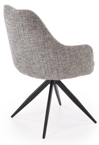 Scaun K564, gri/negru, stofa clasica/metal, 60x63x87 cm