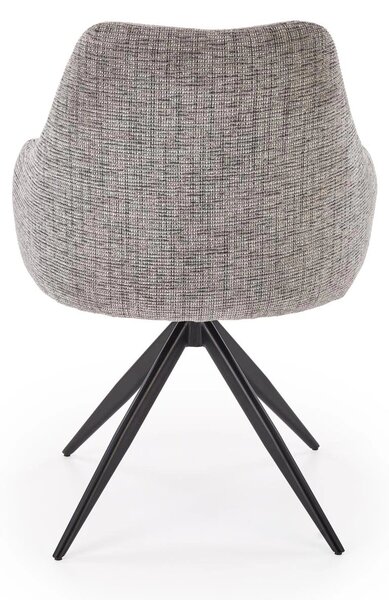 Scaun K564, gri/negru, stofa clasica/metal, 60x63x87 cm