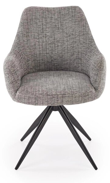 Scaun K564, gri/negru, stofa clasica/metal, 60x63x87 cm