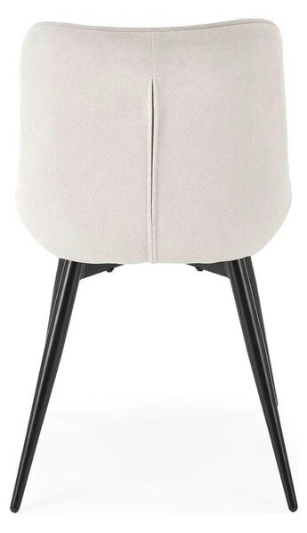 Scaun K567, bej - Havana 2, stofa catifelata/otel, 47x63x85 cm