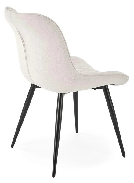 Scaun K567, bej - Havana 2, stofa catifelata/otel, 47x63x85 cm