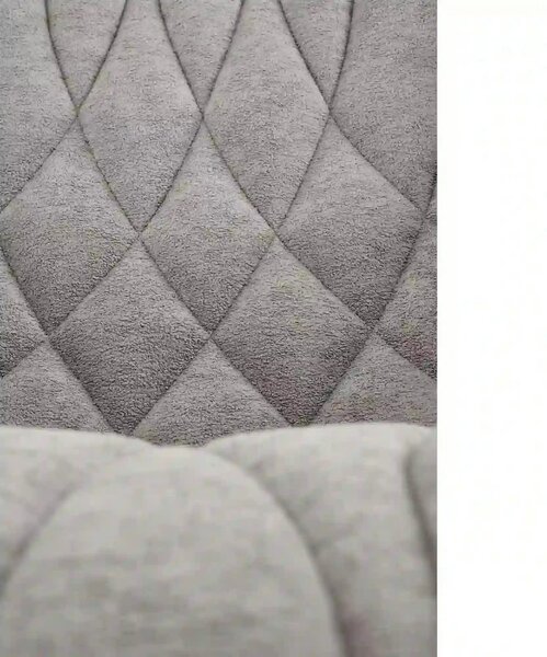 Scaun K567, gri - Havana 15, stofa catifelata/otel, 47x63x85 cm