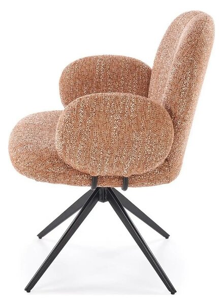 Scaun K568, scortisoara/negru, stofa clasica/otel, 65x64x82 cm