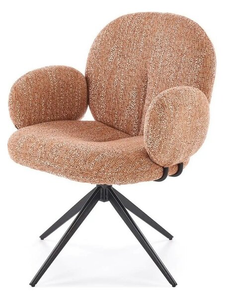 Scaun K568, scortisoara/negru, stofa clasica/otel, 65x64x82 cm