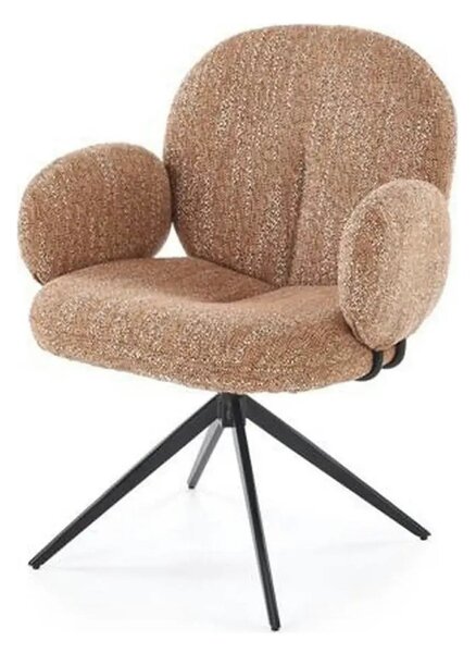 Scaun K568, scortisoara/negru, stofa clasica/otel, 65x64x82 cm