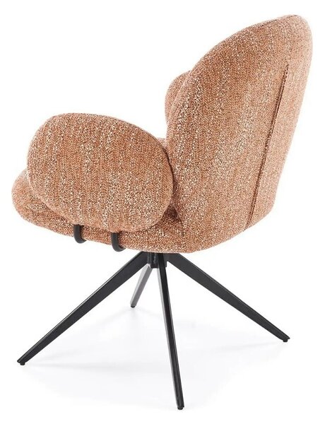 Scaun K568, scortisoara/negru, stofa clasica/otel, 65x64x82 cm