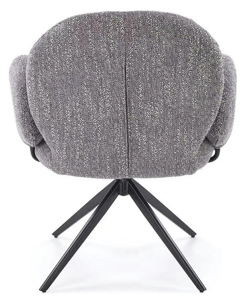 Scaun K568, gri/negru, stofa clasica/otel, 65x64x82 cm