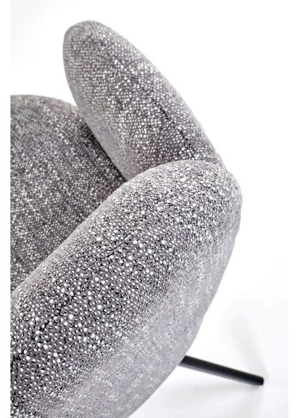 Scaun K568, gri/negru, stofa clasica/otel, 65x64x82 cm