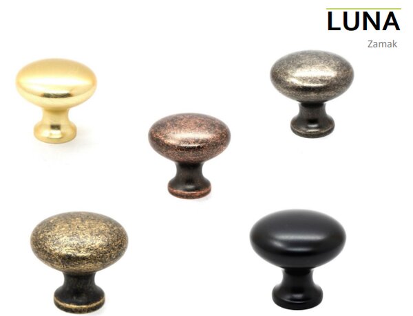 Buton Luna pentru mobila Bronz Antic