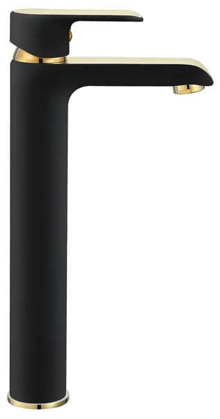 Baterie Inalta pentru Lavoar REA Bloom negru auriu