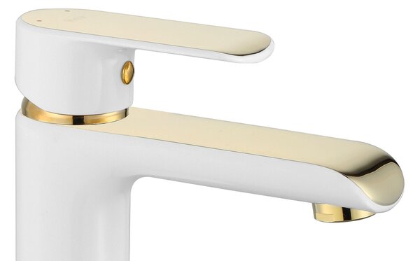 Baterie pentru baie REA Bloom White Gold Low