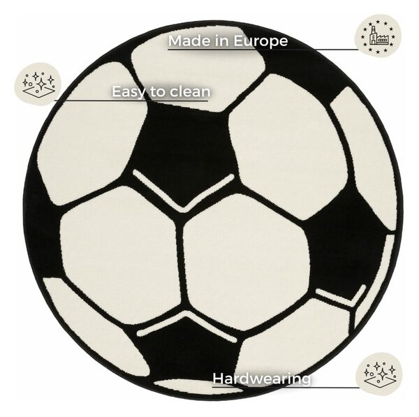 Covor pentru copii Hanse Home Football, ⌀ 100 cm