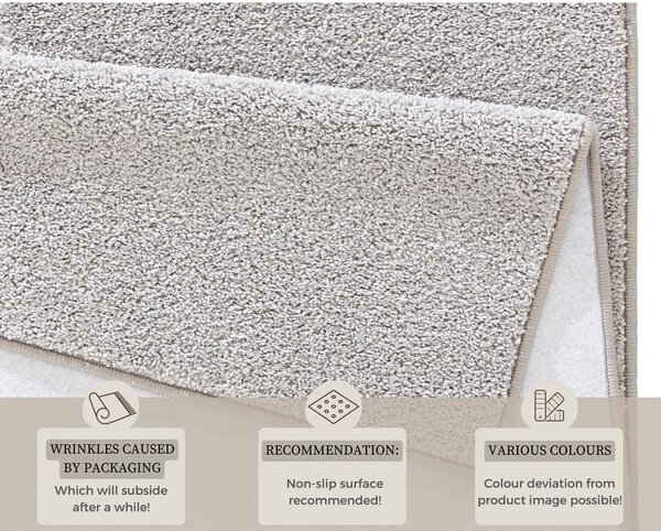 Covor Hanse Home Pure, 80x200 cm, gri deschis