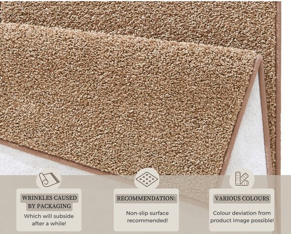 Covor Hanse Home Pure, 80x200 cm, maro