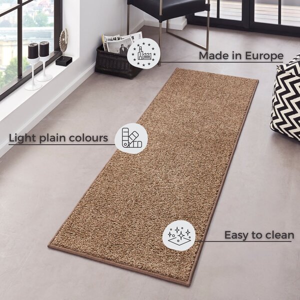 Covor Hanse Home Pure, 80x200 cm, maro