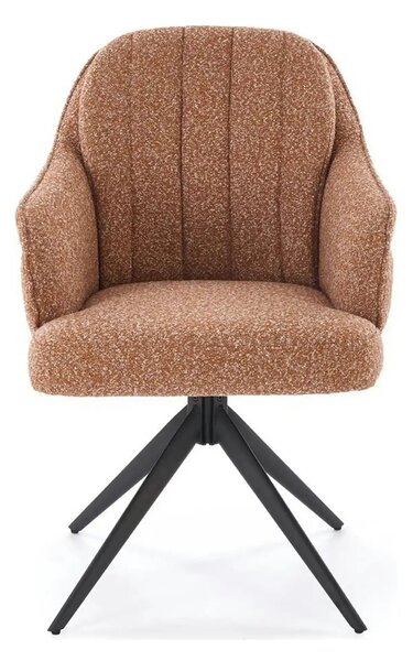 Scaun K570, scortisoara/negru, stofa/otel, 61x70x92 cm