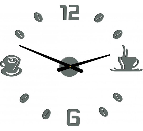 Ceas de perete adeziv cafea | COFFE