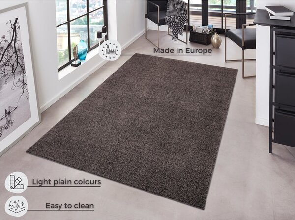 Covor Hanse Home Pure, 140x200 cm, gri antracit