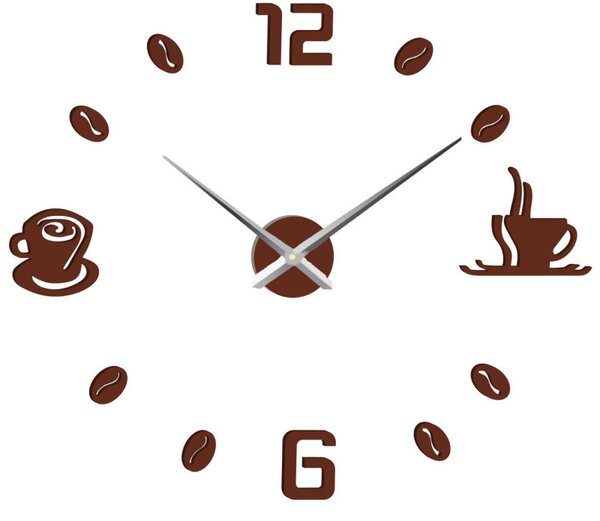 Ceas de perete adeziv cafea | COFFE