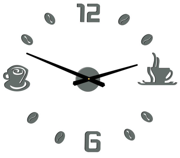 Ceas de perete adeziv cafea | COFFE