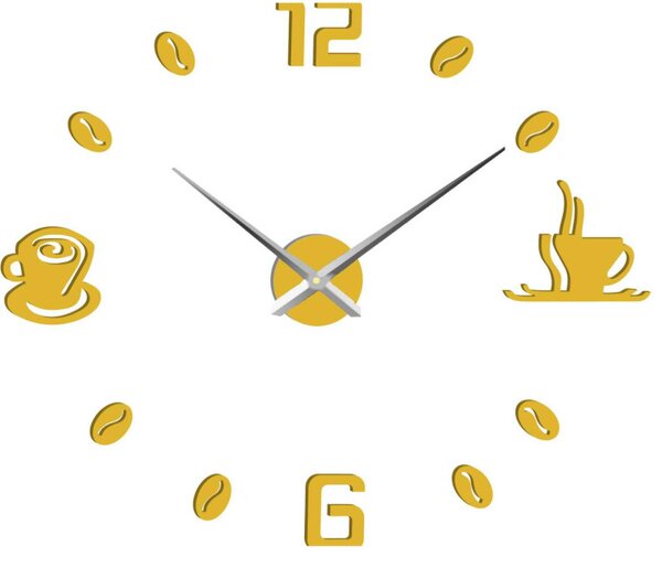 Ceas de perete adeziv cafea | COFFE